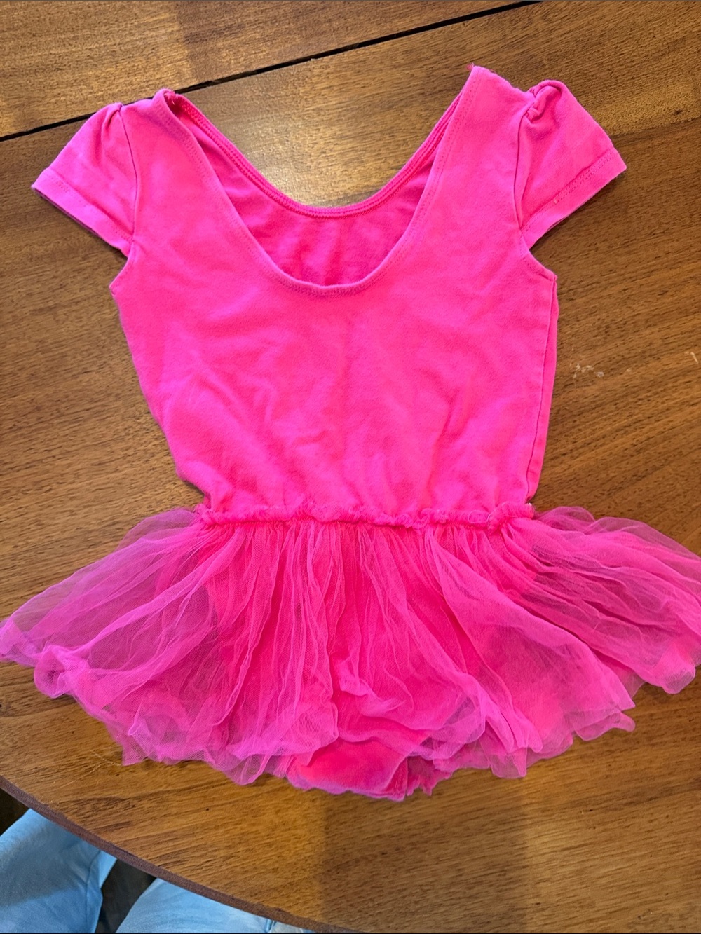 Girls Hot Pink Tulle Tutu dance leotard Dress size 7